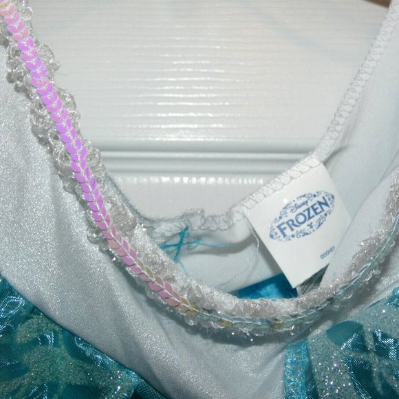 Elsa Dress, Frozen, Halloween Costume, Disney Store, Girls Dress-Up Size L 10-12 - Picture 7 of 14
